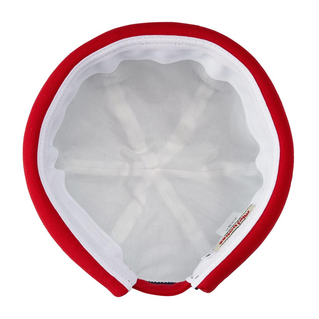 MIKI HOUSE Кепка-ролл с капюшоном с логотипом и УФ-защитой Сделано для мальчиков и девочек, новорожденных, младенцев, детей, размер M, темно-синий, Япония, (48-52см), Синий,