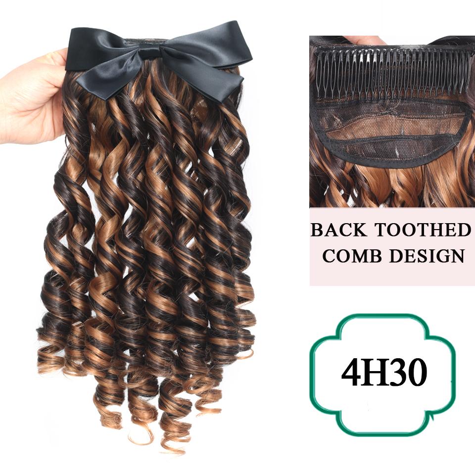 Синтетический ретро-кудрявый хвост принцессы с расческой, европейский пышный хвостик, заколка для волос, натуральный накладной хвост, мода