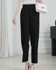 Sueeya Long Tapered Pants with Elastic Cropped and Stylish and Stylish Suit Pants for and Casual Commuting Women's Waist, Length, Slimming,