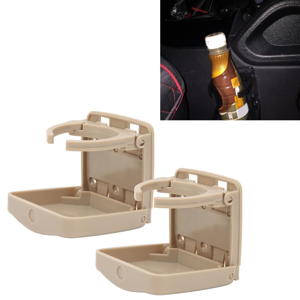 2pcs Foldable Car Cup Holder Vehicle Door Drink Holder with Screws for Marine Suv Van Boat