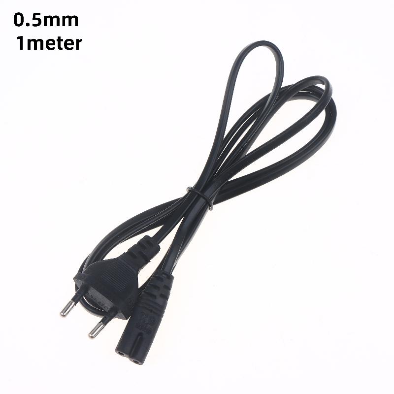 1/3/5Pcs 2 Prong Extension Cord EU Power Cable Euro Power Cord For TV Monitor Power SupplyCharger