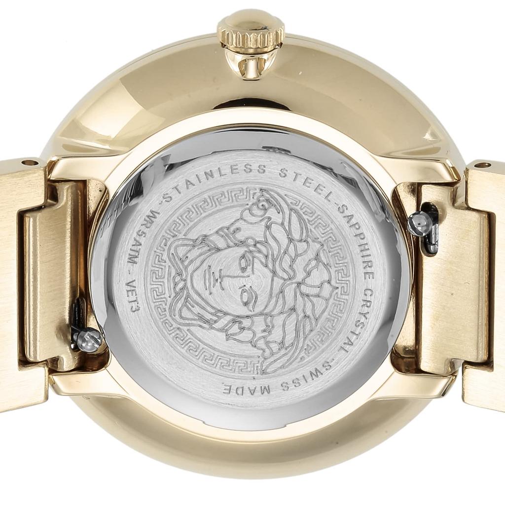 Часы Virtus Mini Venus Mini Красный циферблат Нержавеющая сталь Сапфировое стекло Кварцевые 28MM Швейцарские часы VET300321 Золото [Versace] Женские [Товар]