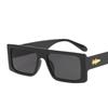 Women's Retro Rectangular Sunglasses Luxury Fashion Black Eyewear Metal Hinge UV400 Protection