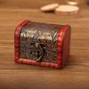 Retro Wooden Jewelry Box With Cover For Desk Storage And Gift Packaging