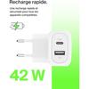 Chargeur mural Belkin Pd 42w Pps USB-c Blanc - Téléphones intelligents - Belkin