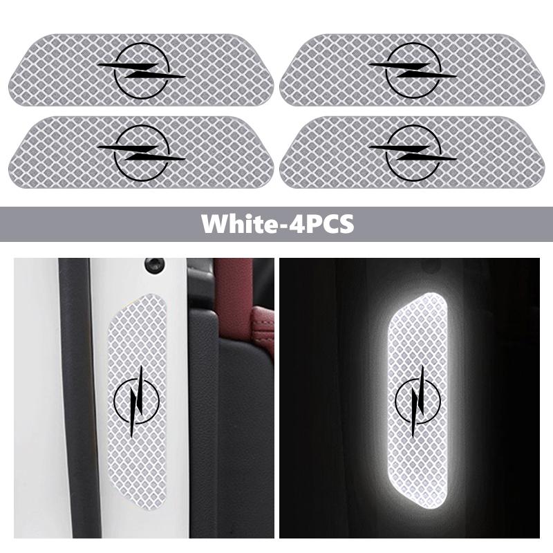 For Opel Car Door Stickers DIY Reflective Tape Warning Mark Auto Decoration Astra G J H Insignia Zafira Corsa D C Vectra Vivaro