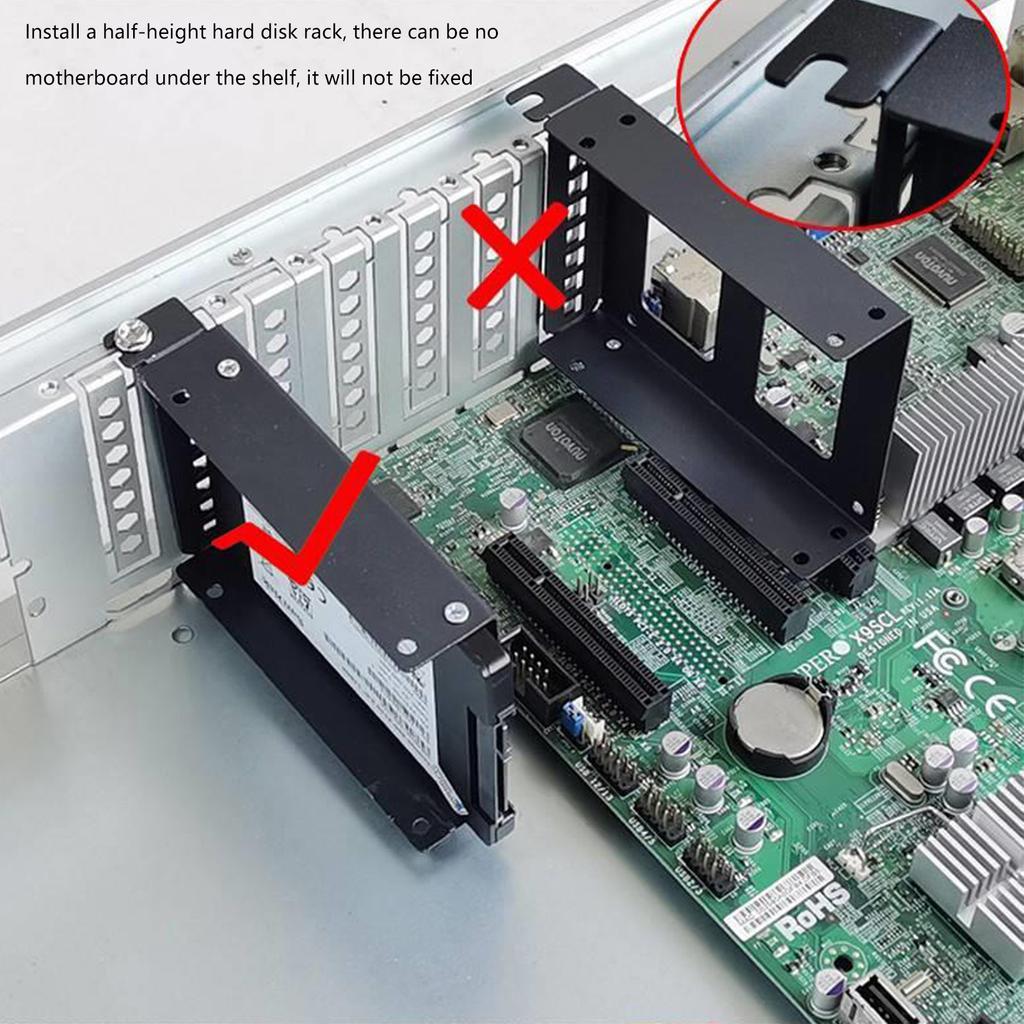 Устойчивый настольный компьютер SSD HDD Монтажный кронштейн Держатель SSD HDD для слота расширения PCI Металлическая рама для безопасного хранения