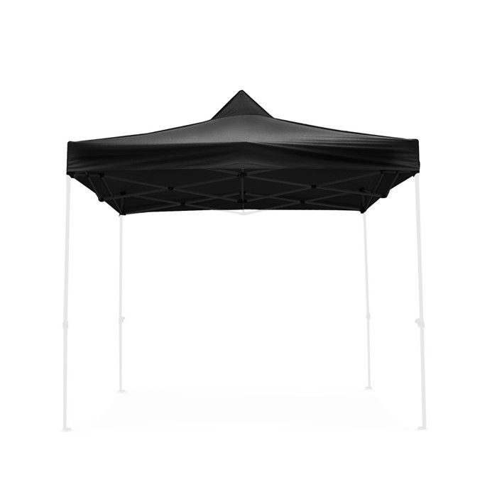 Toit de remplacement Tourtecs 3x3 m - Pavillon/Tonnelle noir Oxford 800D, imperméable