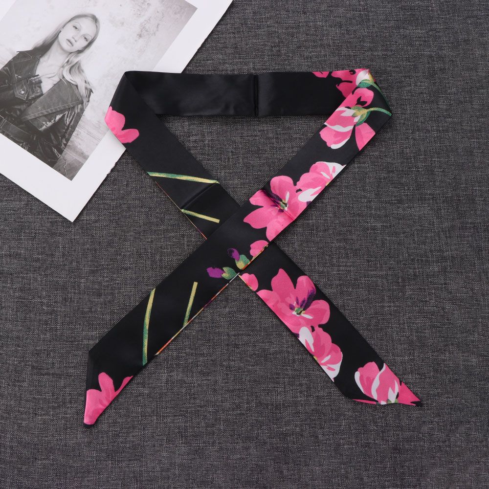 Girls Wrist/Waistband Hairband Small Silk Scarf Decor Ribbon Scarf Neck Scarf Handbag Handle Ribbon