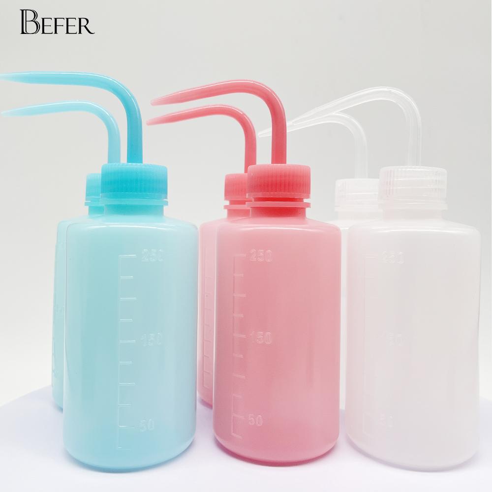Washing Bottle for Eyelash Extension 250ml Squeezy Tattoo Wash Plastic Makeup Tools Lash Shampoo Cleaning Bottles for Grafting