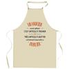 Tablier de cuisine - Un Hadrien aussi génial - Coton résistant - Impression France durable - Liens ajustables