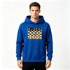 Men's Chess Board Print Pullover Hoodie Casual Long Sleeve Hooded Sweatshirt for Daily Wear
