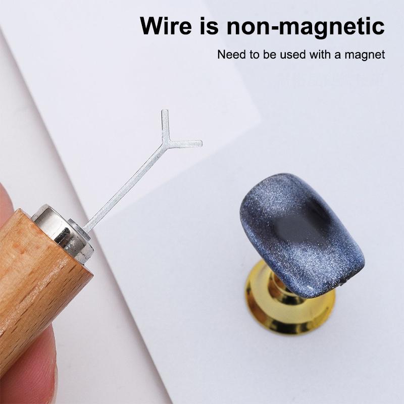 Y-образный магнит для ногтей, проволочные инструменты, для создания форм сердец и слитков на ногтях, магнит для ногтей в форме кошачьего глаза в форме сердца, художественные аксессуары