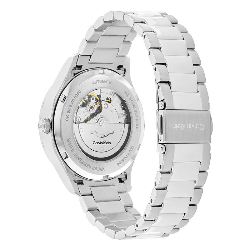 CALVIN KLEIN Knight Series Watch Automatic Mechanical Movement Steel Strap 40mm Green Dial Unisex 30m Waterproof 25300022
