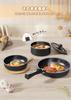 FERLORD Frying Pan Pot Gas Removable Pot and Frying Pan Single Living Cookware Diamond Easy To Compact Felt Pad Included Set, Set, IH, Compatible,