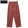 TSURU BY MARIKO OIKAWA Red Tartan Check Pants PT-2206520 Bottoms 36 Red checkUsed