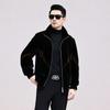 Золотая норковая куртка с лацканами, имитация норковой шубы, мужская шуба из шубы из комбинированного меха, зимняя новая