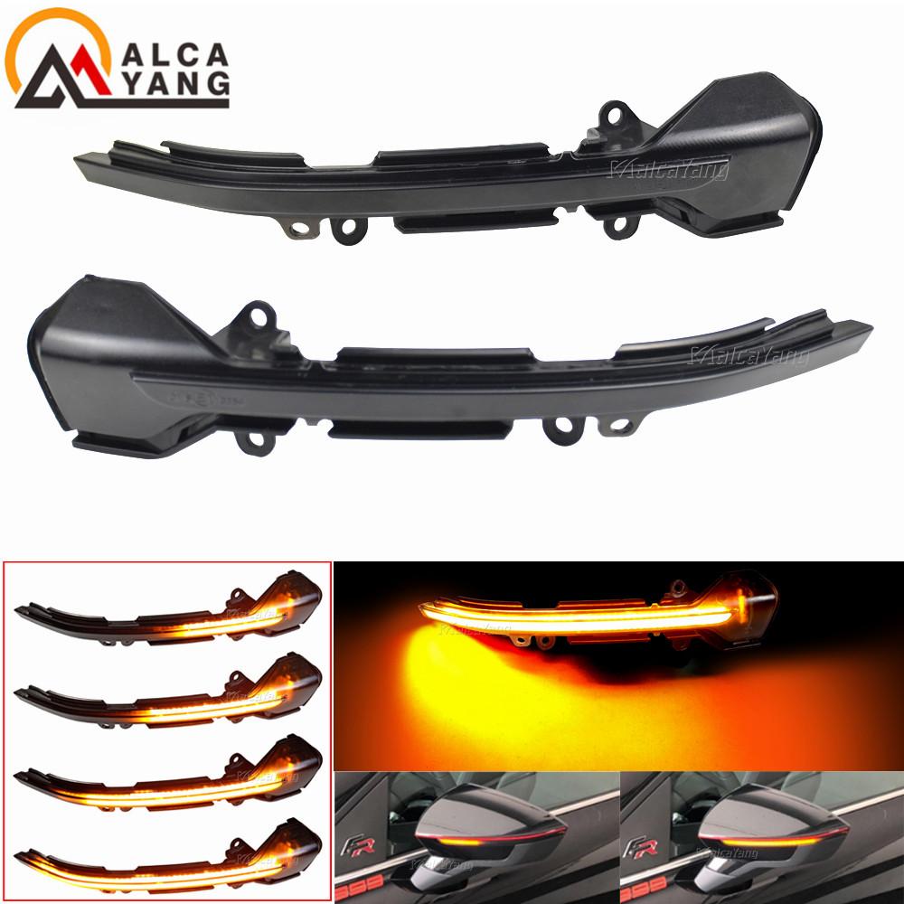 Динамический Поворотник для Seat Leon III MK3 5F 2013-2018 Ibiza KJ Mk5 V Arona 2017-2018 Светодиодный Указатель Поворота Зеркала
