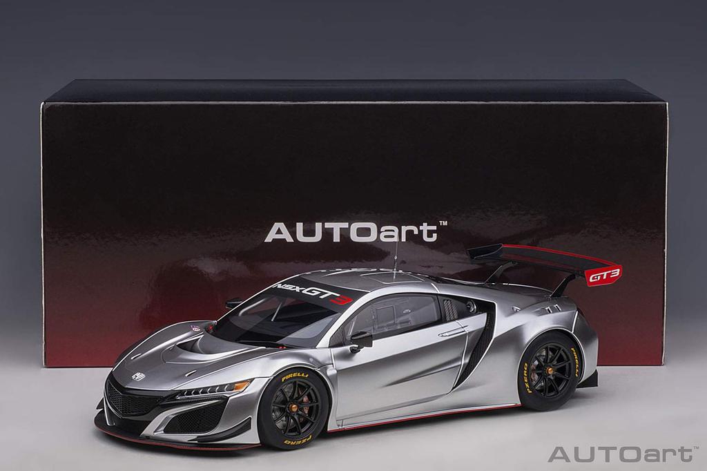 AUTOart Honda NSX GT3 2018 Hyper Silver Готовое изделие 81897 1/18