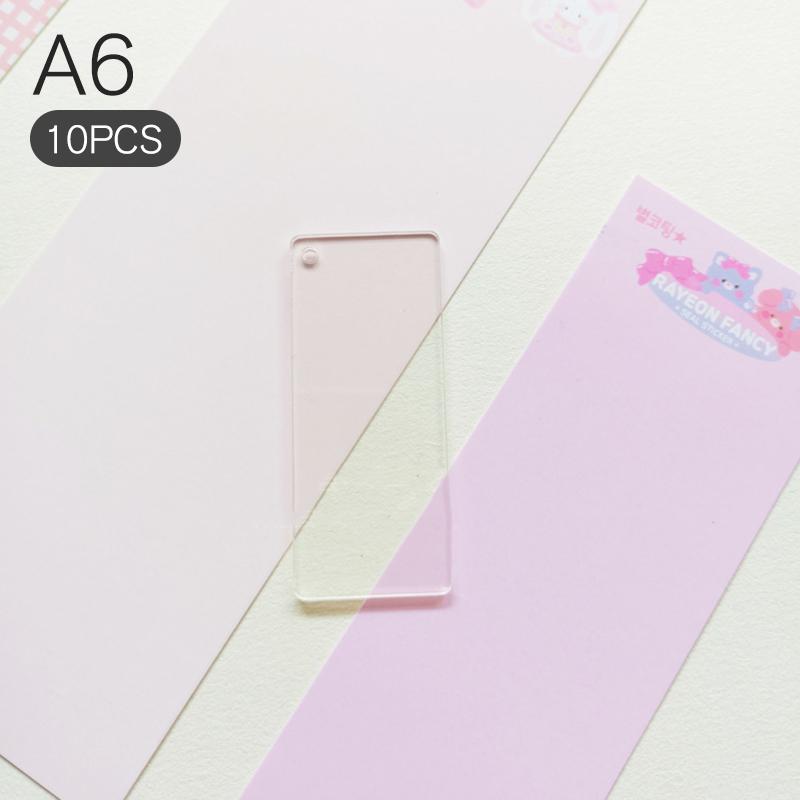 10 шт. прозрачные акриловые заготовки диски DIY брелки прозрачные акриловые аксессуары