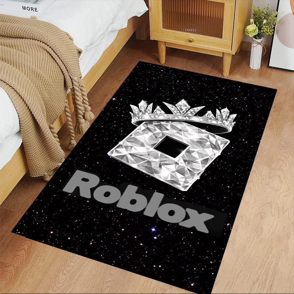 Roblox Area Rug Perfect for Game Room Dormitory Playrooms Kitchen Antislip Carpet Decorate Offices Perfect Gift for Valentine's Wedding Birthday