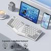 BOW Hangshi HD429CL Трехрежимная эргономичная клавиатура: Проводной, Беспроводной, Bluetooth, Перезаряжаемый, Бесшумный, Совместимый с USB.