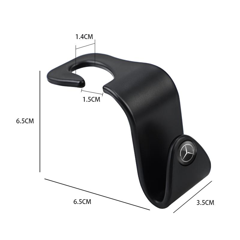 ZQE1 2Pcs Car Interior Portable Seat Back Hooks For Mercedes Benz AMG Smart W205 C300 W203 W206 W108 W124 W126 W140 W168 W169 W176 W1