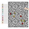 Diy Coloring Blanket With 24 Colored Markers Creative Personalization Pattern Blanket Stress Relief Unique Paint Art Decor Gift