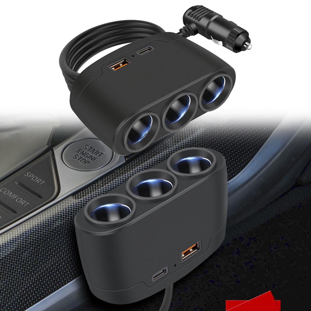 Удобная зарядка через USB для автомобилей, грузовиков, перезарядка, многоканальное напряжение, совместимый способ, автомобильный разветвитель, автомобильный адаптер для зарядного устройства