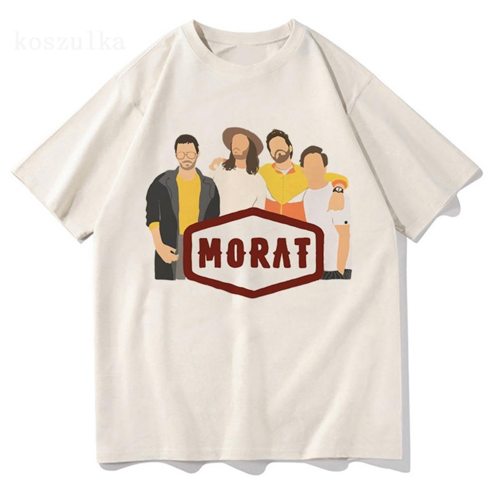 Смешные футболки Morat Si Ayer Fuera Hoy US Tour Мужская/женская одежда Свитшот Ретро Винтажные Летние Топы Хлопковая Футболка