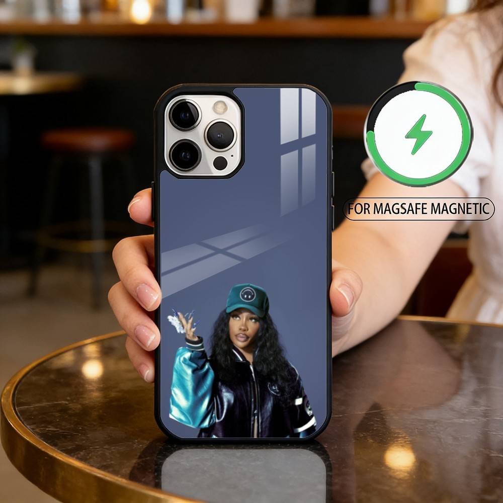 S-SZA S-Singer-ER Phone Case For iPhone17,16,15,14,13,12,11 Plus,Pro Max Magnetic For Magsafe Wireless Charging