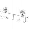 Bathroom Suction Cup Hanger for Towels Steel