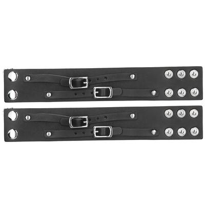 2 шт широкий кожаный браслет-манжета регулируемый панк искусственная кожа запястье ремень