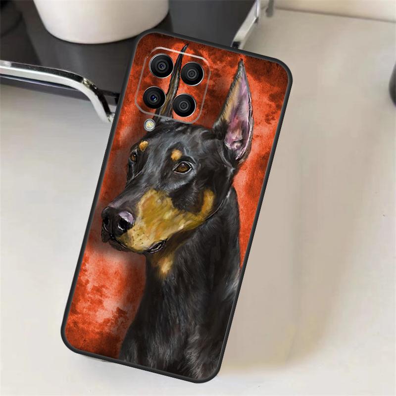Dachshund Doberman Dog Case For Samsung Galaxy M06 M16 M36 M56 M52 M32 M12 M54 M34 M14 M35 M55 M15 M11 M31 M13 M53