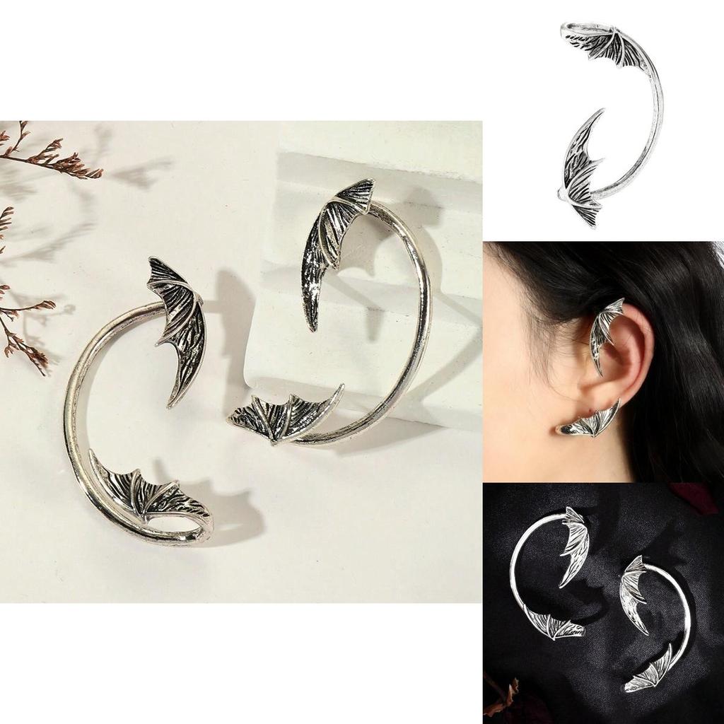 Halloween Earrings Vampire Bat Alloy Gothic Jewelry For Women
