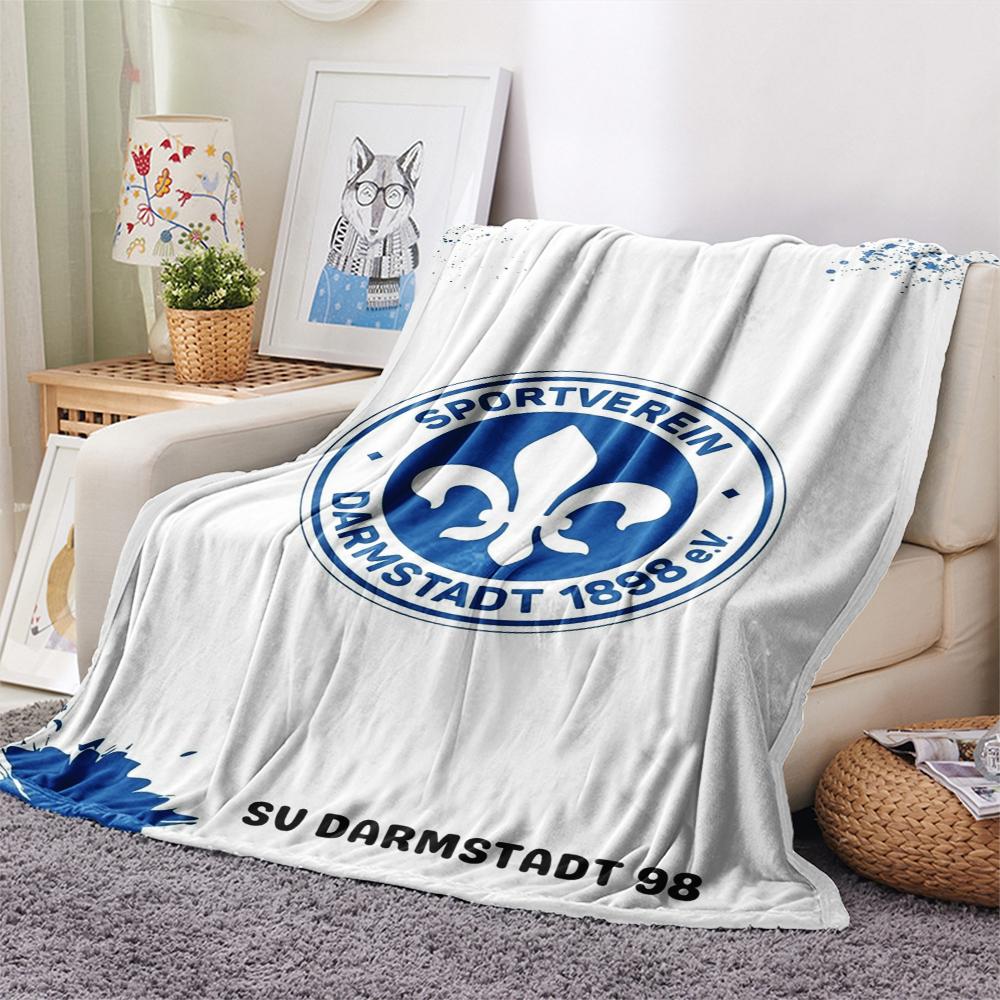 Fc Olympia Darmstadt Print Flannel Blanket, High quality Comfortable for All Seasons, Home Decor, Warmth and Comfort, Perfect for Christmas Gifts