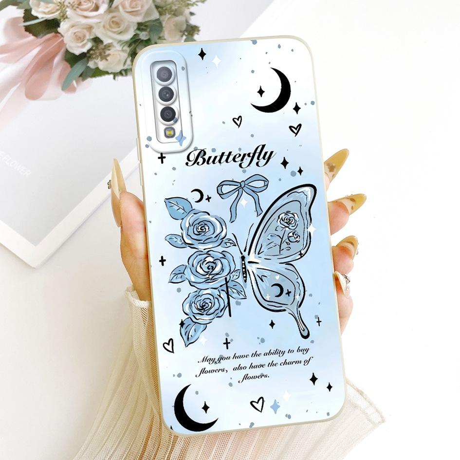 For Samsung Galaxy A7 2018 Case A750 SM-A750F Cover Lovely Cartoon Cat Soft Silicone Protection Shell For Samsung A7 2018 Bumper
