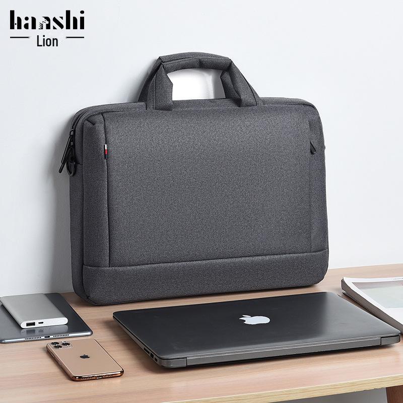 Waterproof Commuter Laptop Bag: Large-Capacity Fashionable Briefcase and Shoulder Bag for Men and Women