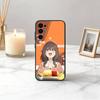 Еда для души M-Mako K-Kawai Чехол для телефона Черный Силикон Мягкий Для Samsung S25,S24,S21,S22,S23,S30,Ultra,S20,Plus,Fe,Lite