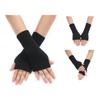 Knitted Lengthen Wrist Fingerless Gloves Winter Half Finger Mittens Stretchy Keep Warm Gloves for Girls Teens Cycling