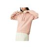 Anta Solid Color Brand Logo Drawstring Hooded Long Sleeve Sweatshirt Women Sweatshirt Pink 162247718-3