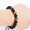Обсидиан Агат Тигровый Глаз Ручной Работы Мужской Браслет из Бусин Для Подарка в Путешествие