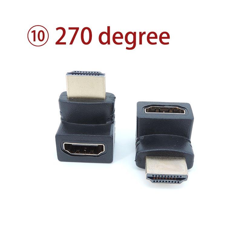 Угловой HDMI-совместимый адаптер-конвертер «папа-мама» Разъем Mini / Micro HDMI-совместимый удлинитель
