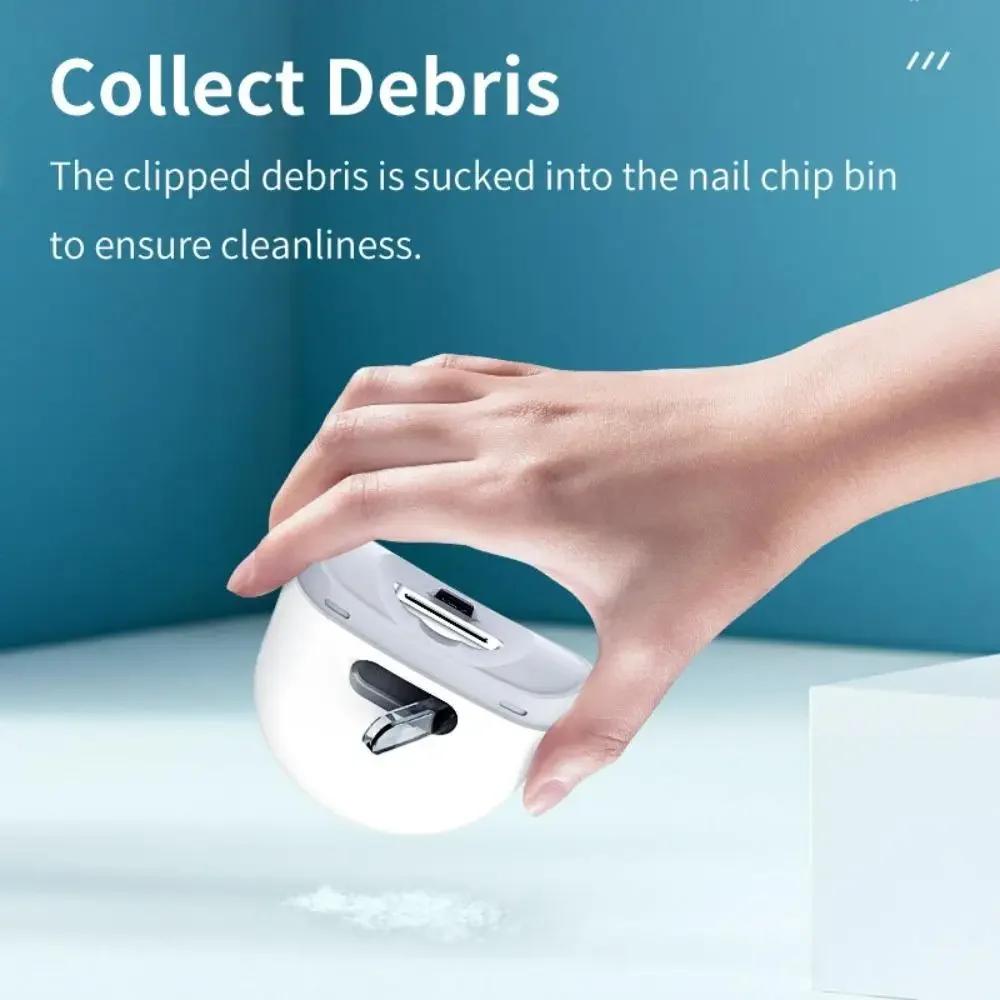 Nail Clippers Automatic Anicure Trimmer with Light Adult Baby Fingernail Toe Scissors Pedicure Polishing Nails Cutter Tools