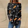 Tee Shirts For Women Fall Casual Long Sleeve Shirts Sweatshirt Halloween Printing Top Pullover