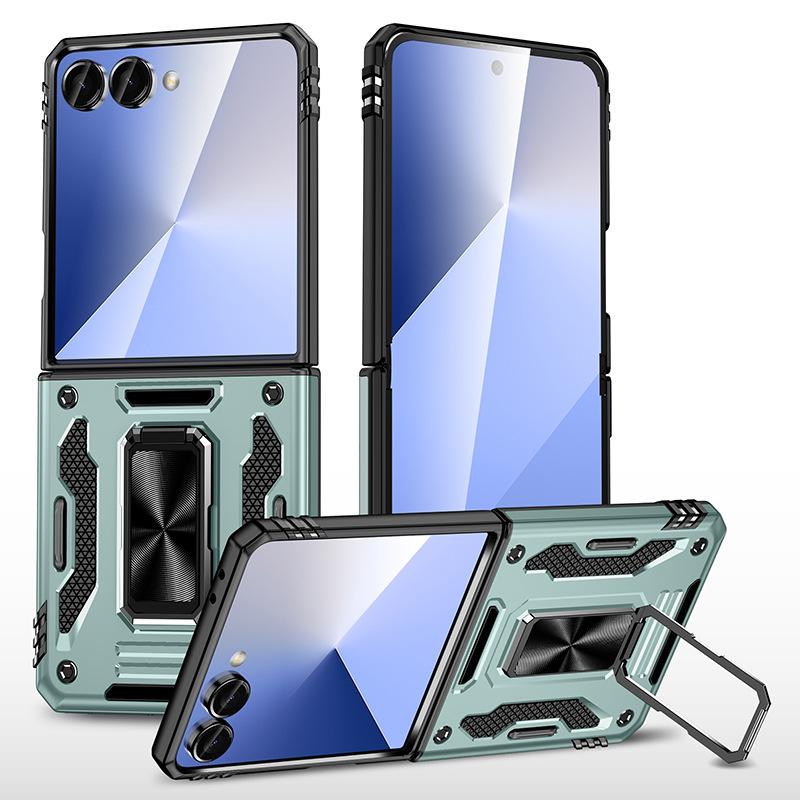 Применимо к чехлу для мобильного телефона Samsung Z Flip 1, металлический держатель-кольцо, чехол zflip1 складной противоударный