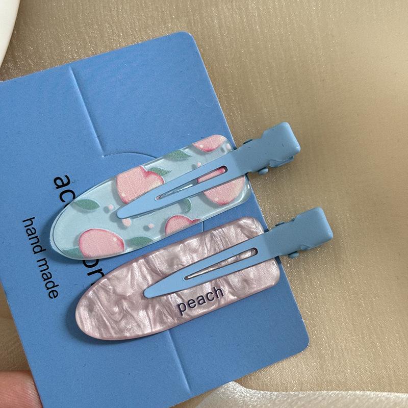 2/3/4 шт. простая розовая сакура бесшовные заколки для волос женские ацетатные листы без изгиба зажим для челки зажим для волос заколки для волос инструмент для укладки волос