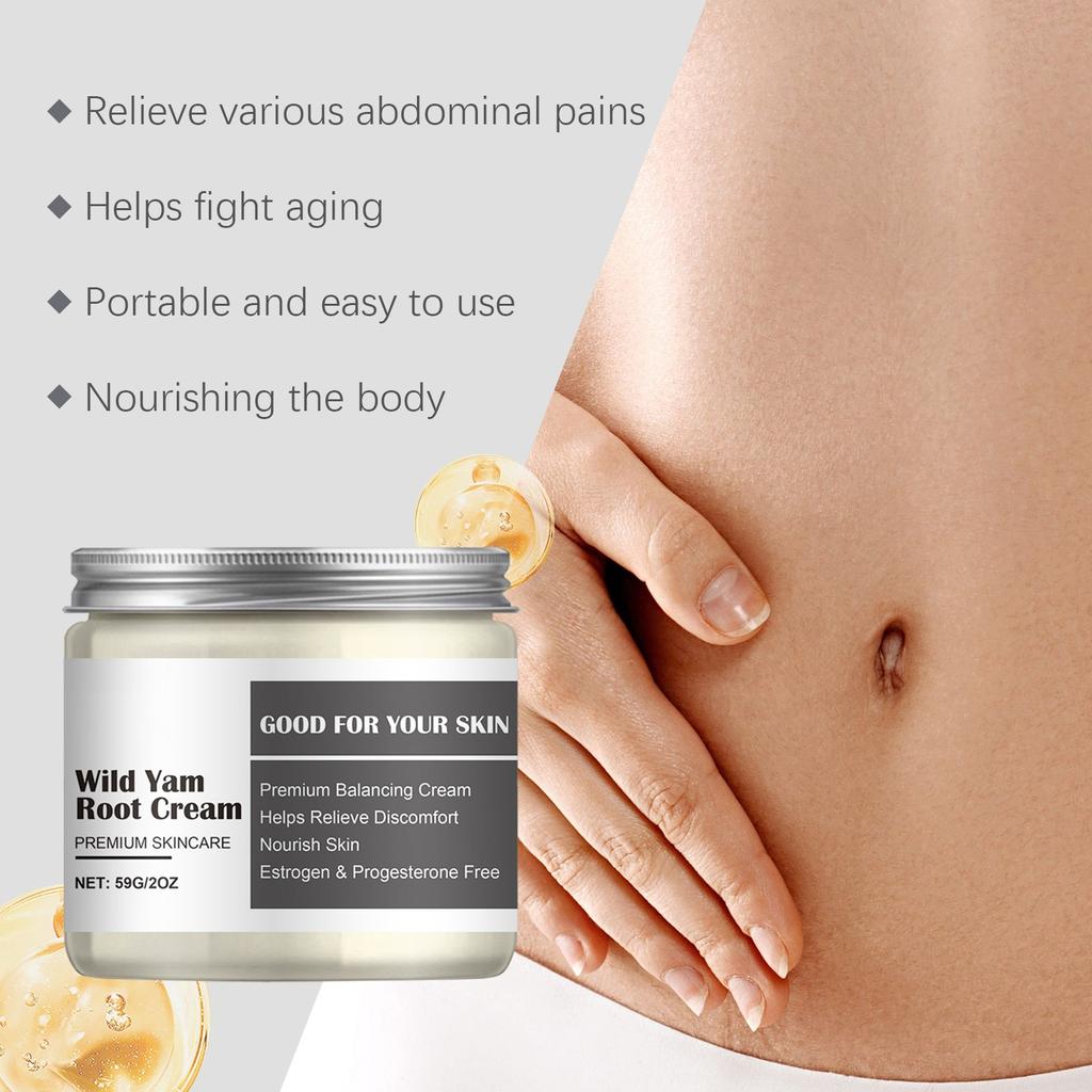 Органический крем с диким ямсом. Органический крем с диким ямсом. Обогащенный крем с диким ямсом для гормонального баланса, облегчения симптомов менопаузы и менструального дискомфорта.