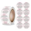 A Reel Candle Warning Sticker Metal Container Bottom Label DIY Scented Candles with Logo Candle Note Sticker for Home Decoration