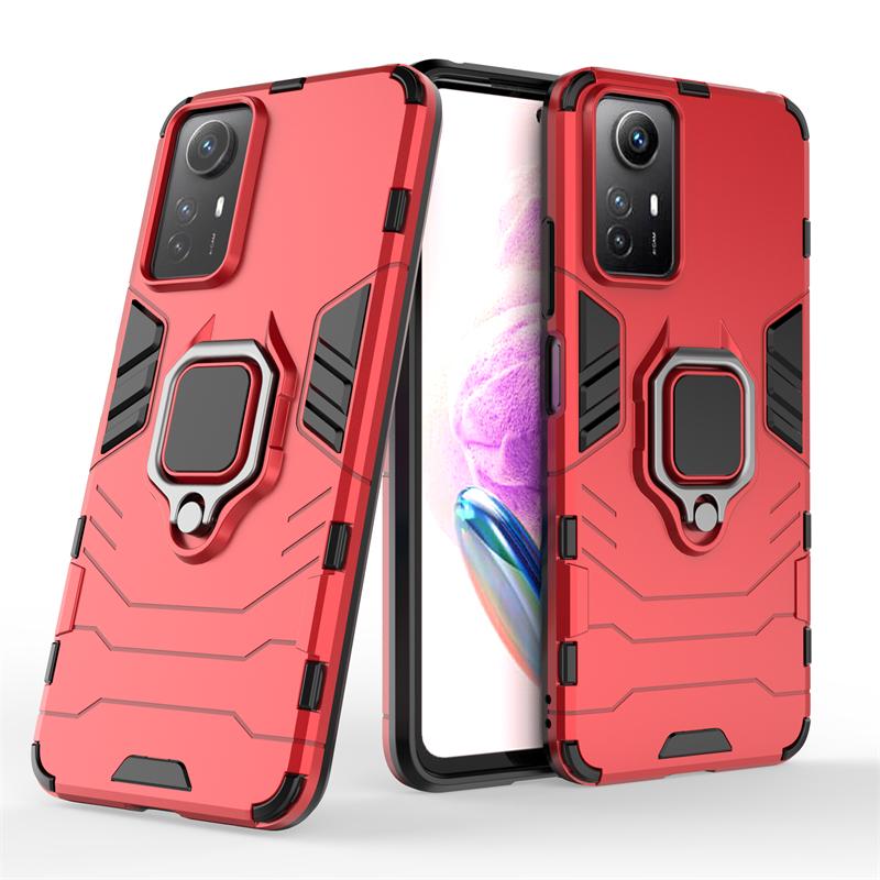 Чехол-накладка для Xiaomi Redmi Note 12S Capas Противоударный Чехол для Телефона Задняя Крышка Металлическое Кольцо Магнитный Держатель Fundas Redmi Note 12S